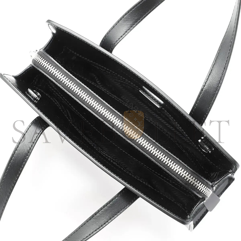 PRADA HANDBAG 2WAY BAG SHOULDER BAG BLACK 1BA357 (22*15*6.5cm) 